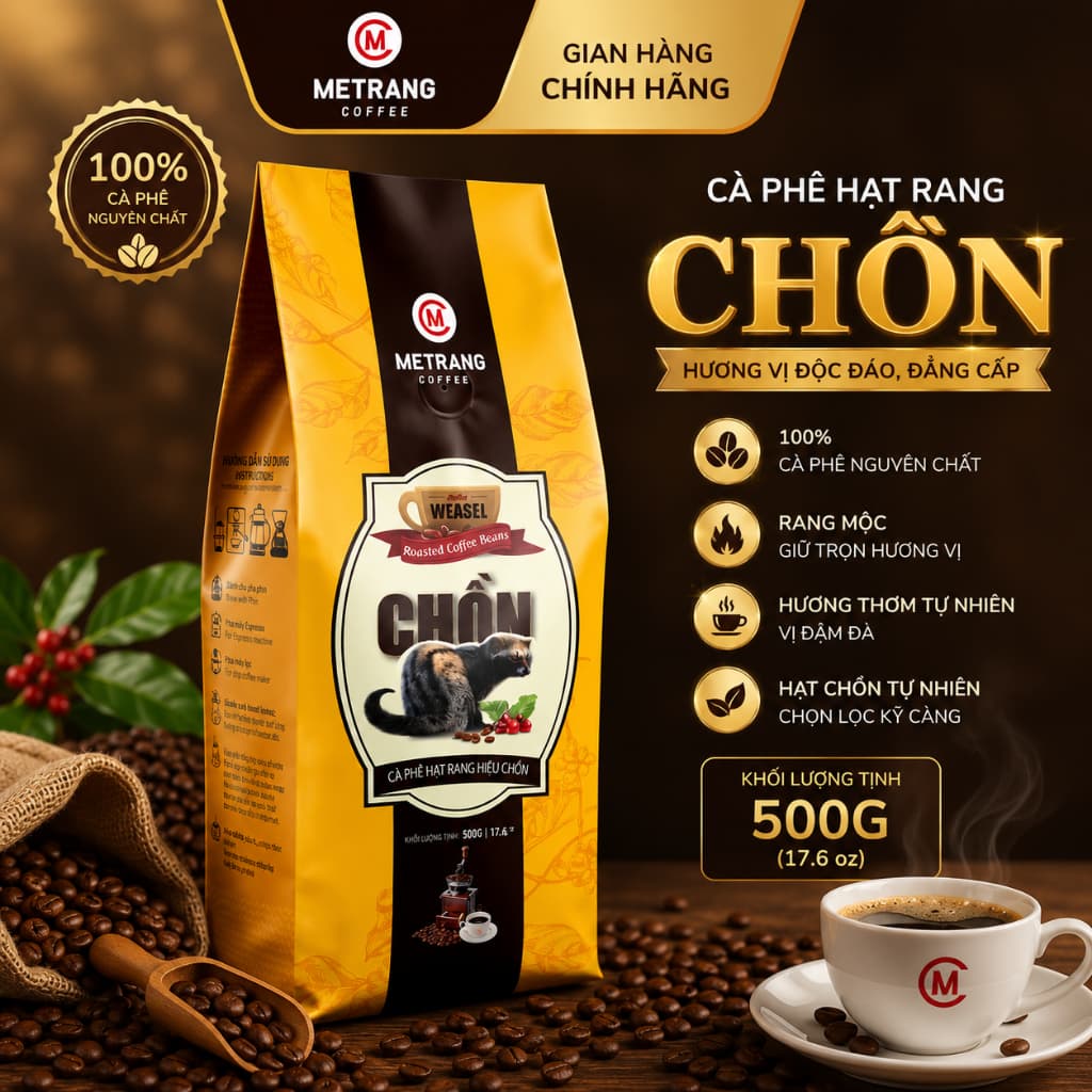 Кофе Chồn Mê Trang (Weasel), зёрна 500 г