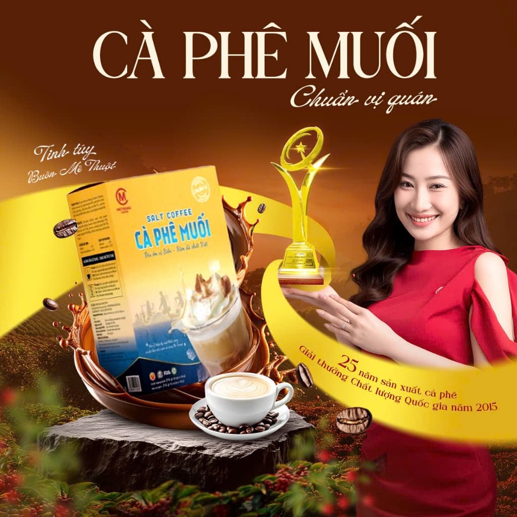 Mê Trang «Солёный кофе», растворимый, 12 пакетиков