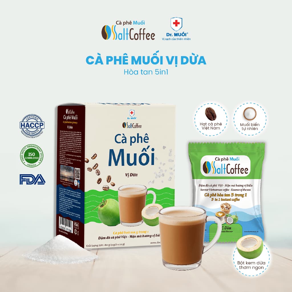 Растворимый кофе со вкусом (солёная карамель (muối)) SaltCoffee