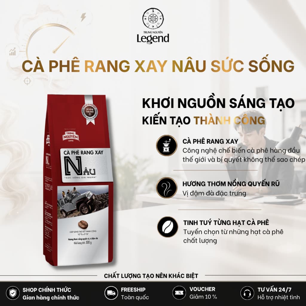 Молотый кофе Trung Nguyên Legend, линейка Nâu Sức Sống
