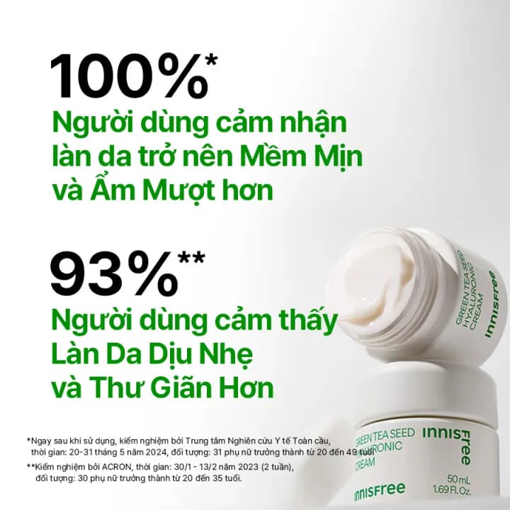 Innisfree Green Tea Seed Hyaluronic Cream — фото 4