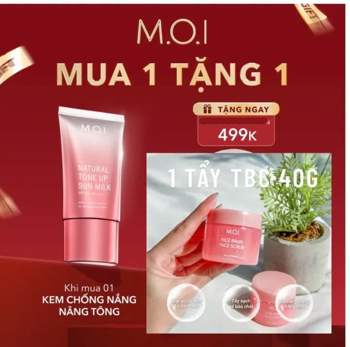 M.O.I Kem Chống Nắng Nâng Tông, 40 мл — фото 2