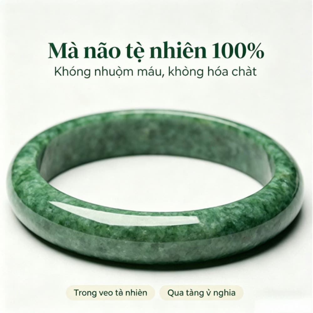 Vòng tay ngọc bích tự nhiên Myanmar