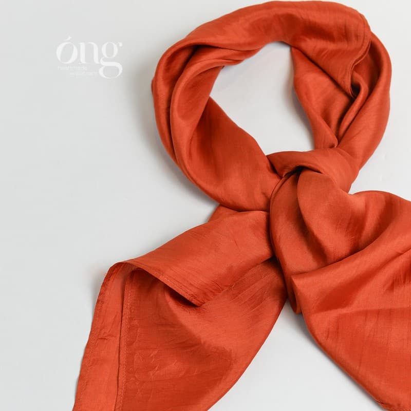 Khăn lụa vuông 85cm 100% lụa tơ tằm tự nhiên, Óng Silk
