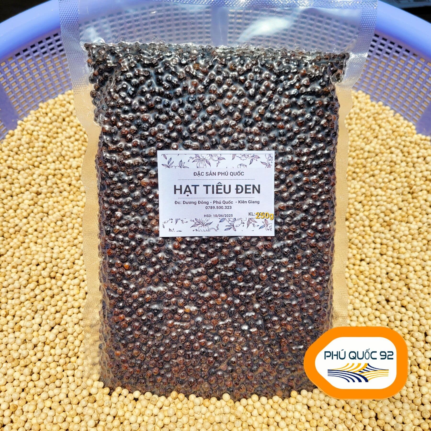 Hạt Tiêu Đen Đặc Sản Phú Quốc, 250g