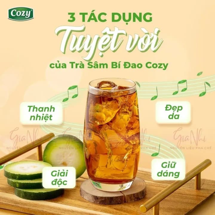 Trà Cozy hòa tan Ice Tea vị đào/chanh/vải, hộp 240g — фото 5