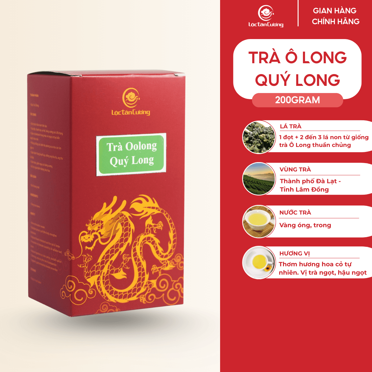 Trà OoLong Quý Long - Lộc Tân Cương (gói lớn)