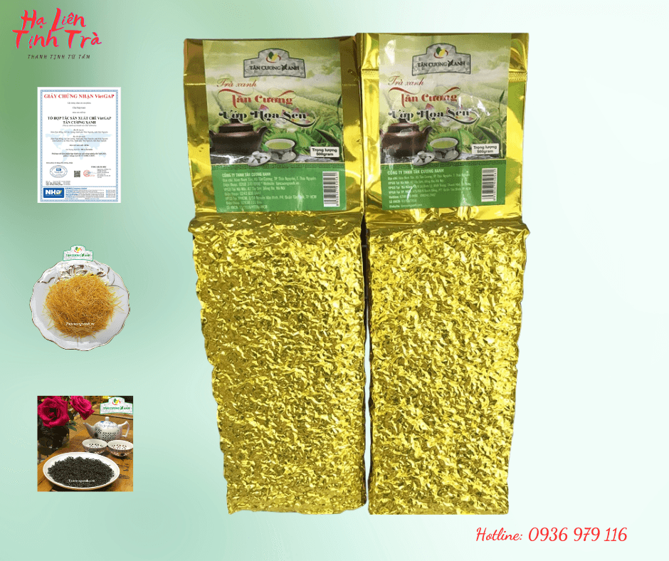 Trà Thái Nguyên Ướp Nhụy Sen Tây Hồ, 500g