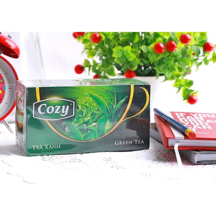 Trà túi lọc Cozy hương trà xanh, 50g (25 gói x 2g) — фото 3
