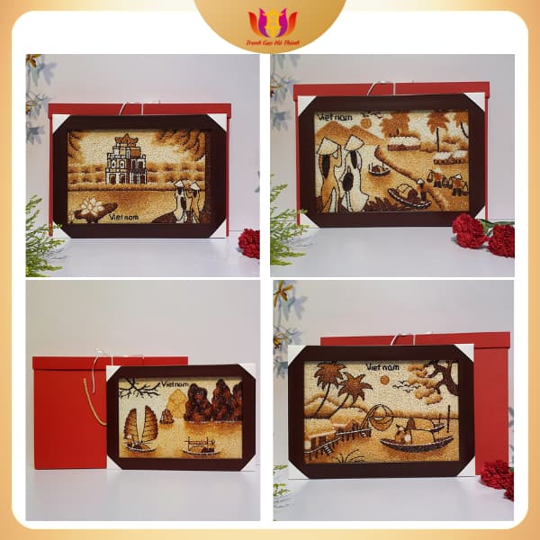 Рисовая картина 25×35 см
